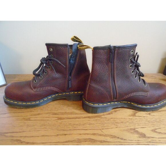 Dr. Martens Industrial Steel Toe Work Boots - Brown - ladies size 10 Mens size 9 main image 4